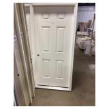 36" x 80" RH Fiberglass 6-Panel Exterior Door