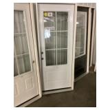 32" x 80" RH Steel 6-Lite Exterior Door