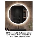 Mirrolia 28" round LED Mirror