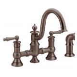 Moenï¿½ (S713ORB) 2H Kitchen Faucet in Bronze