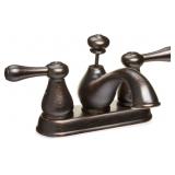 Deltaï¿½ 2H Centerset Bathroom Faucet in Bronze