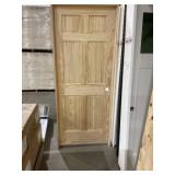 32" x 80" LH 6-Panel Pine Interior Door