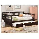 RTA Full Size Daybed with Trundle in Espresso