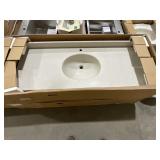 55" x 22" Single Sink Vanity Top in Tahiti Desert