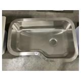 33" x 22" Offset Stainless Steel Undermount Sink