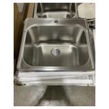 25" x 22" Single Bowl Stainless Steel Sink x 2Pcs