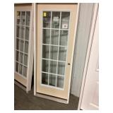 32" x 80" LH Fiberglass 15-Lite Exterior Door