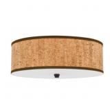 Ashley 3-Bulb Flush Mount in Black