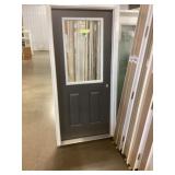 36" x 80" LH Fiberglass High-View Exterior Door