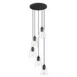 Quoizelï¿½ Forkland 5-Bulb Chandelier in Black x2