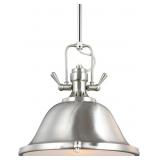 Seagullï¿½ 1-Bulb Pendant Light in Nickel