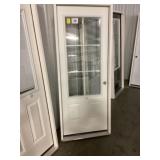 32" x 80" LH Steel 6-Lite Exterior Door
