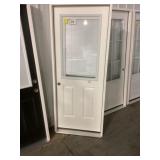 32" x 80" RH Fiberglass HV Exterior Door w/ Blinds