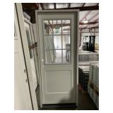 32" x 80" 9-Lite 1/2 View RH Fiberglass Ext. Door