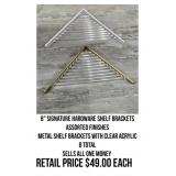 8" Signature Hardware Shelf Brackets