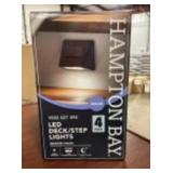 Hampton Bay LED Deck/Step Lights In Bronze x4