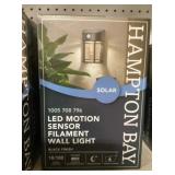 Hampton Bay LED Wall Light In Black x4