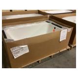 60" x 36" Studio Regan White Jetted Tub