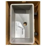 32" x 19" Dual-Mount Single Bowl Sink in Gray