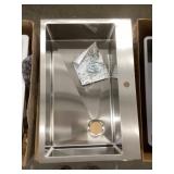 33" x 22" Single Bowl Stainless Steel Sink