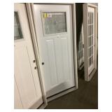 36" x 80" RH Steel Craftsman Style Exterior Door