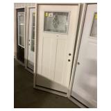 36" x 80" LH Fiberglass Craftsman Style Ext. Door