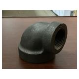 Box Of 1-1/2 x 1 Black Metal Pipe Fittings
