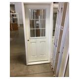 32" x 80" LH Fiberglass HV 9-Lite Exterior Door