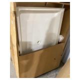 48" x 32" (C) Textured Shower Base in White