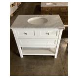 36in white vanity.