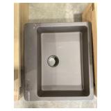 25" x 22" Single Bowl Quartz/Composite Sink