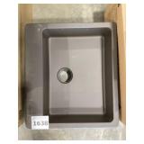 25" x 22" Single Bowl Quartz/Composite Sink