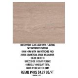 Waterproof Click Lock Vinyl Flooring w/Pad x1445SF