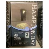 Hampton Bay LED Wall Lights In Black x4