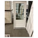 36" x 80" LH Fiberglass MV 6-Lite Exterior Door