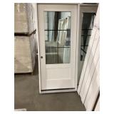 36" x 80" RH Fiberglass MV 6-Lite Exterior Door