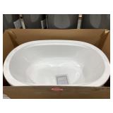 66" x 44"Drop-In Bubbler Bathtub in White