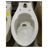Everclean Elongated Toilet Bowl in White