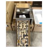 36" x 21" All-In-One Single Bowl SS Sink Set