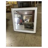 30" x 30" Mirror with White Frame