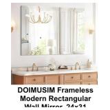 24" x 31" Frameless Mirror