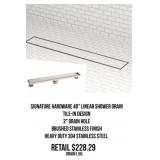 Signature Hardware 48" Linear Shower Drain