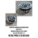 Signature Hardware Bathroom Drain x12