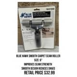 Blue Hawk Smooth Carpet Seam Roller