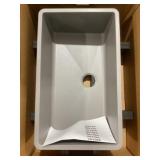 32" x 19" Dual-Mount Single Bowl Sink in Gray