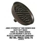 Jones Stephens 6" Rain Shower Head