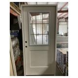 36" x 80" 1/2 View RH Fiberglass Exterior Door