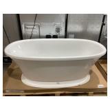 66" x 33" Freestanding Acquabella Bathtub in White