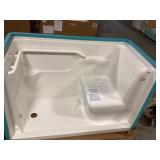 30" x 60" Am Std White Walk In Shower - LH