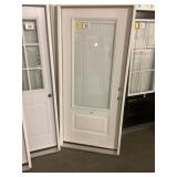 36" x 80" LH Fiberglass MV Exterior Door w/ Blinds